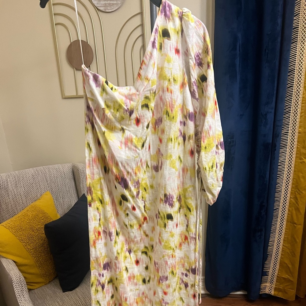 NWOT Future Collective One shoulder Dress Sz S
